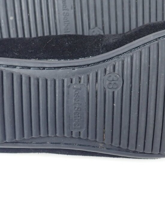 Joseph Seibel Womens 38 US 7/7.5 Pippa Black Suede Comfort Ballet Slip On Flats - Picture 10 of 11
